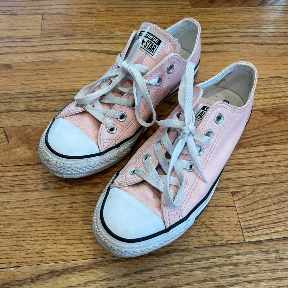 Limited Edition Pink Leather Converse